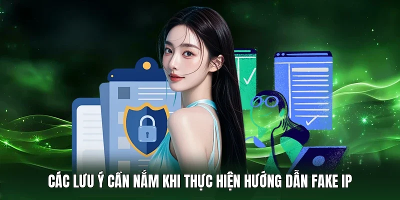 Các lưu ý cần nắm khi thực hiện hướng dẫn fake IP 